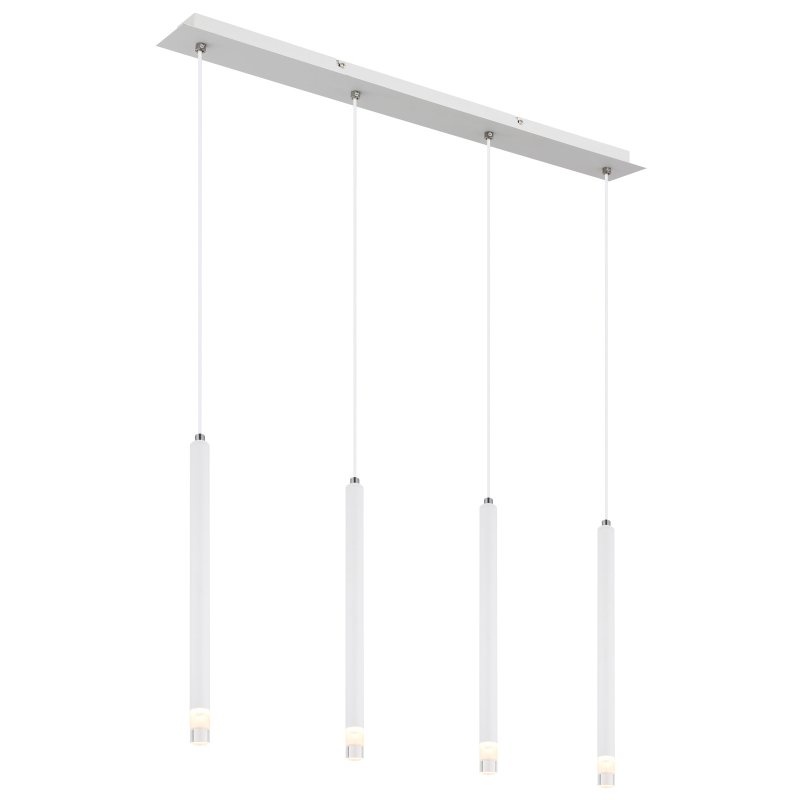 Lustra cu 4 Pendule metal alb RYAN pentru bucatarie