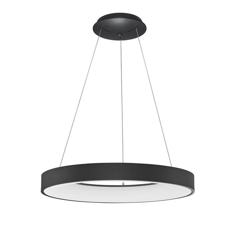 Lustra LED design modern circular RANDO THIN negru 3000K NVL-9453453