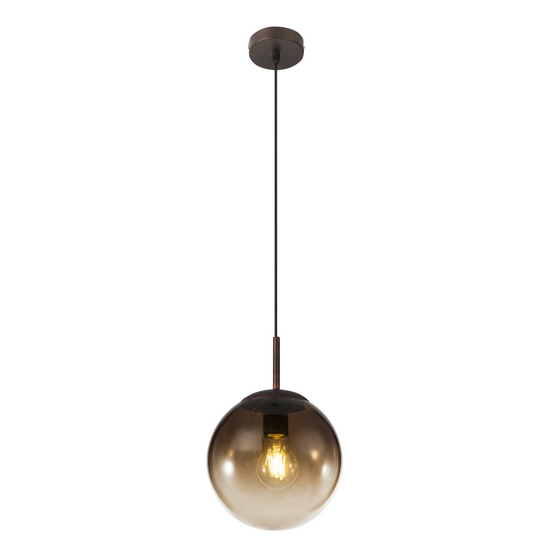 Lustra / Pendul modern 20cm VARUS maro/chihlimbar