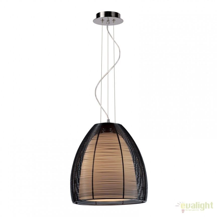 Lustra, Pendul modern negru diam.30cm, H-120cm Pico MD9023-1L black