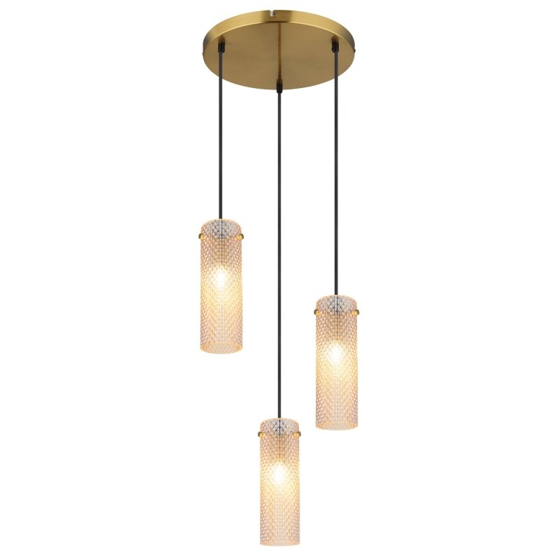 Lustra suspendata design decorativ Karolo 3L, 15775-3HR GL