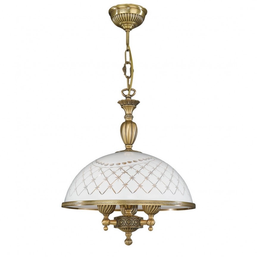 Pendul clasic design italian din alama, sticla 7002 RA-L. 7002/38