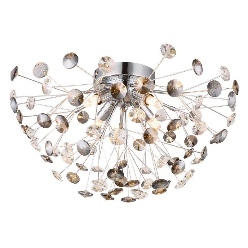 Plafoniera design elegant KATRINA 45cm crom 64135DC GL