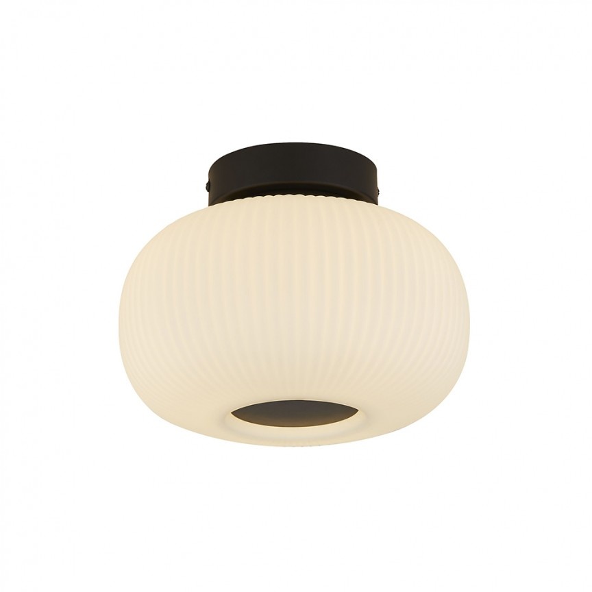 Plafoniera sticla deco stil modern LUMINA 10271-1BK SRT