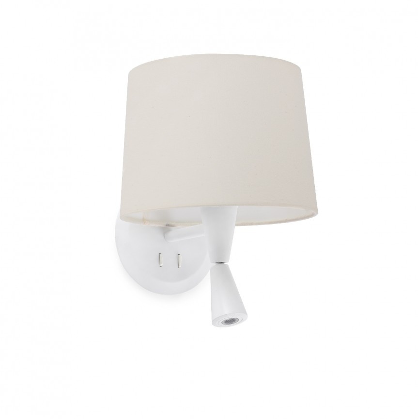 Aplica cu reader LED eleganta design modern CONGA alb/bej 64308-02