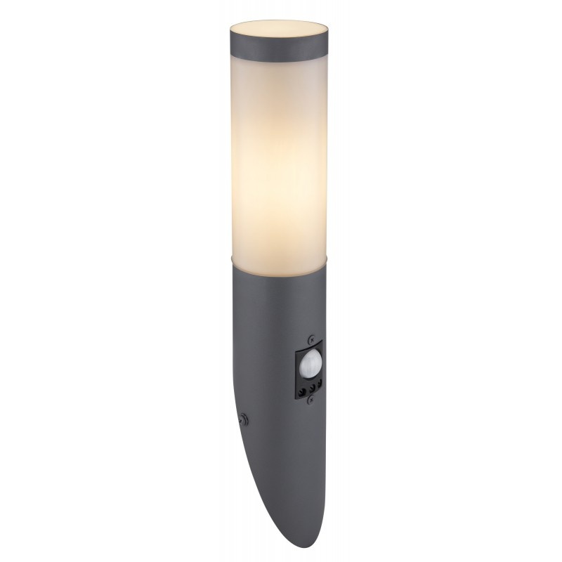 Aplica de perete pentru exterior cu senzor de miscare design modern, IP44 BOSTON antracit 3157AS GL