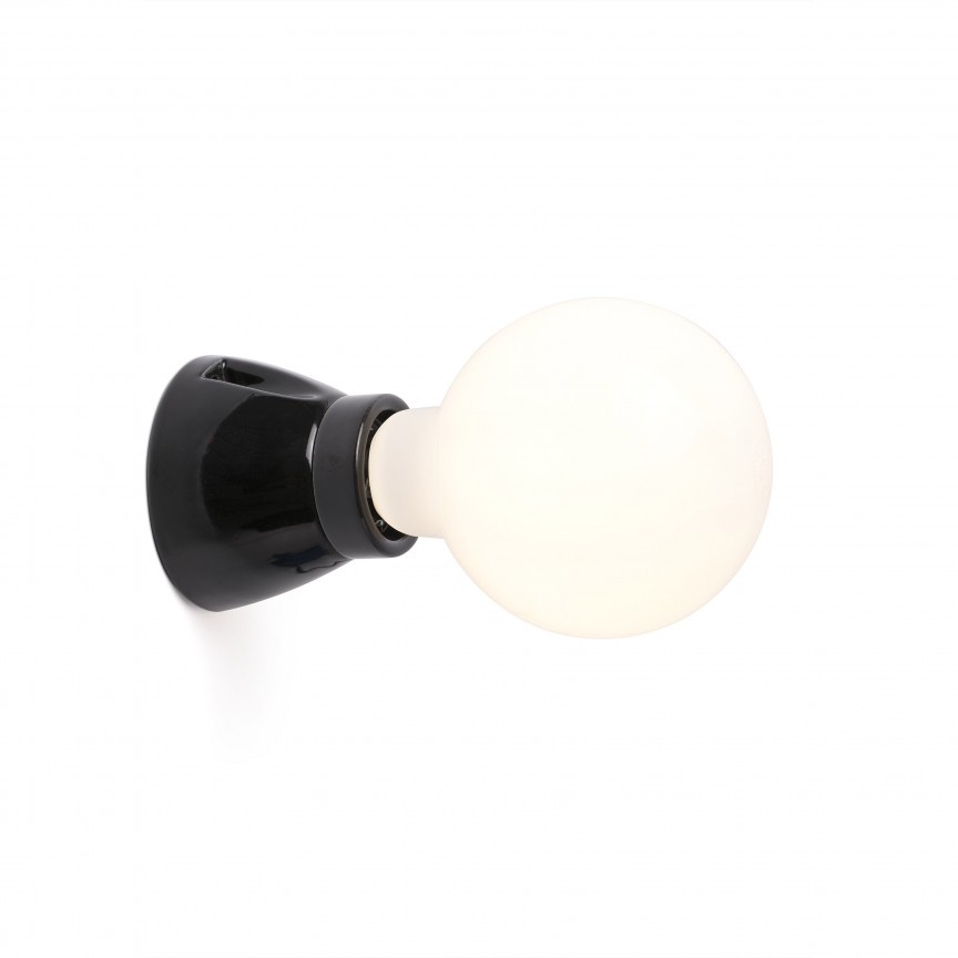 Aplica minimalista perete/ tavan design modern KERA neagra