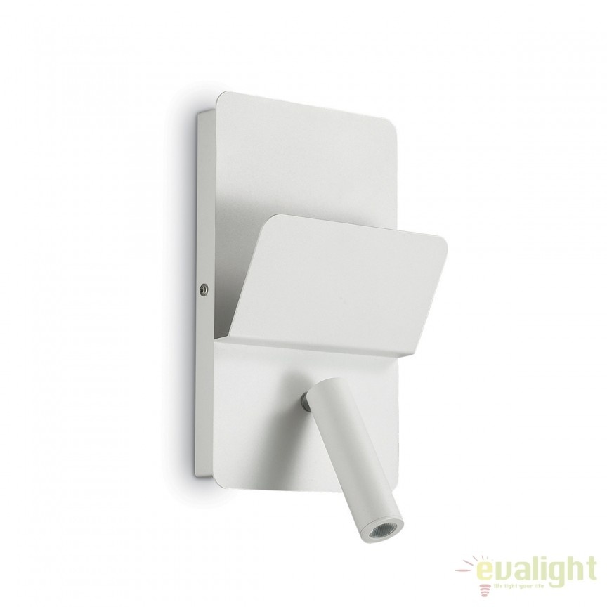 Aplica perete LED moderna reader directionabil cu port USB READ AP1 alba 176536