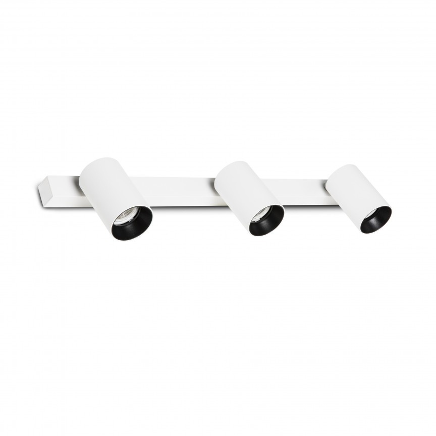 Aplica perete / tavan cu 3 spoturi directionabile design modern STAN 3L alba