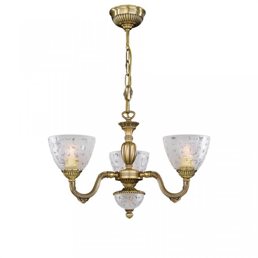 Candelabru din alama 3 brate design italian 6252