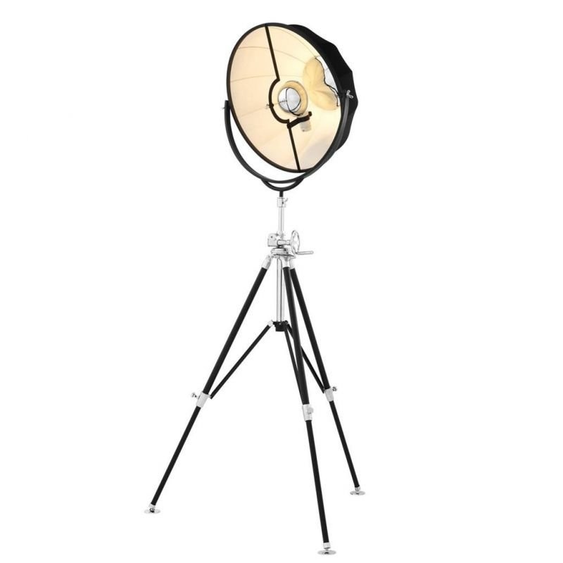 Lampadar cu trepied si abajur din tesatura Vertigo 110509 HZ