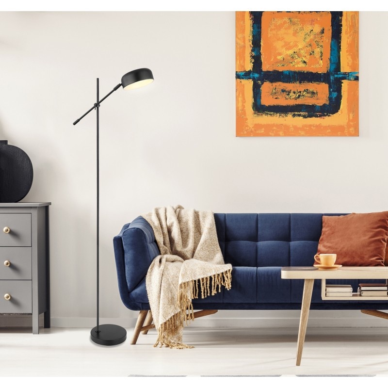 Lampadar, lampa de podea design modern GIANNA negru 24099SB GL