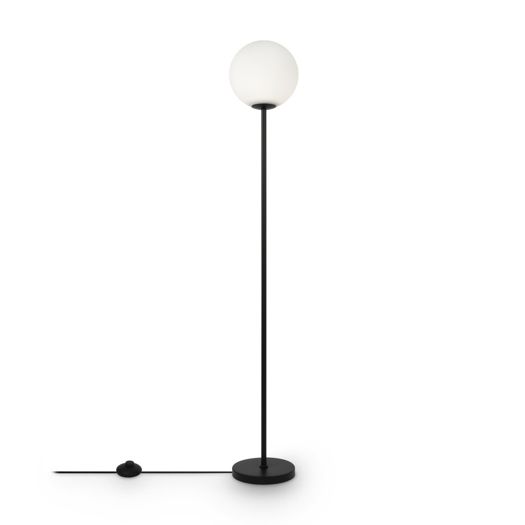 Lampadar, Lampa de podea moderna RING negru