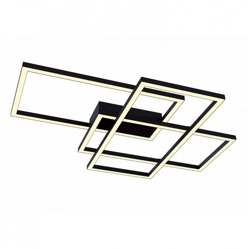 Lustra LED aplicata design modern Rida neagra MYMOD015CL-L80B