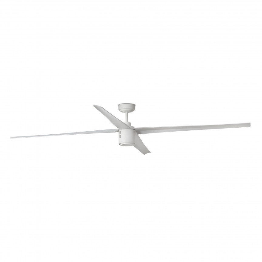 Lustra LED cu Ventilator si telecomanda design modern extra large ATTOS alb