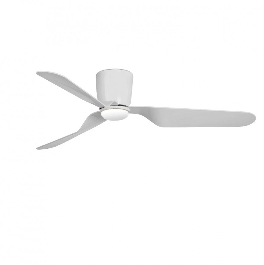 Lustra LED cu Ventilator si telecomanda design modern PEMBA alb
