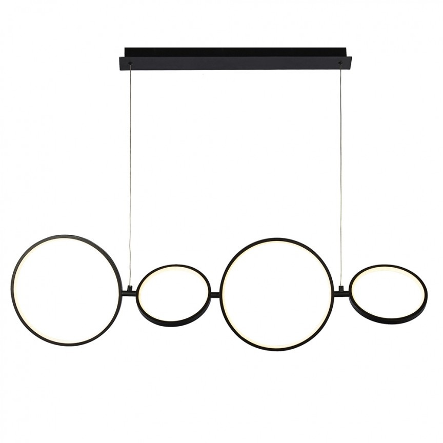Lustra LED dimabila suspendata design circular modern Cirque 4BK 25771-4BK SRT