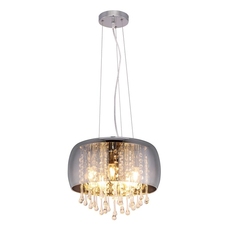 Lustra suspendata design modern KALLA fumuriu 15809H GL