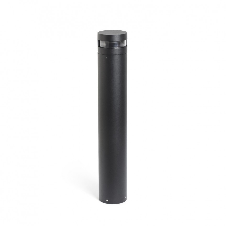 Stalp LED de iluminat exterior design modern IP65 BAST negru H-95cm