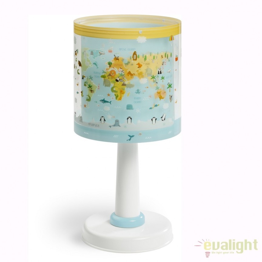 Veioza camera copii cu imagini imprimate, Baby World 40721 DB