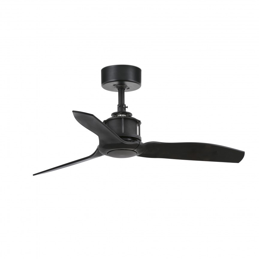 Ventilator de tavan cu telecomanda design modern JUST FAN negru