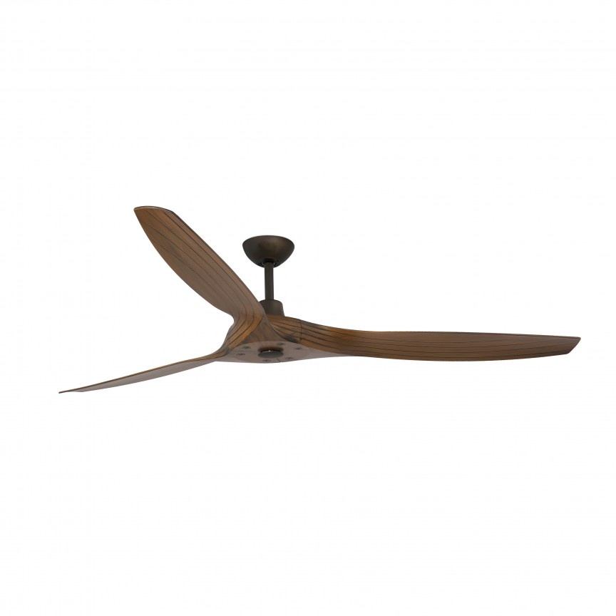 Ventilator de tavan cu telecomanda design modern MOREA maro/ lemn nuc