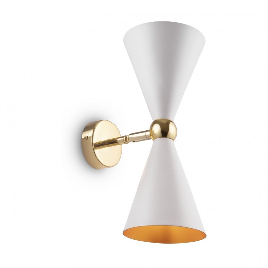 Aplica de perete design decorativ Vesper alb/auriu MYMOD108WL-02WG