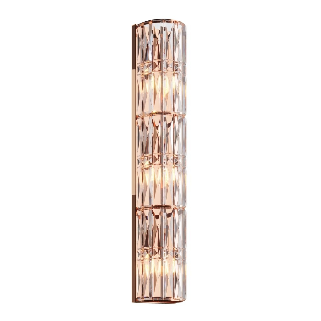 Aplica de perete design neoclasic Facet auriu, 75cm
