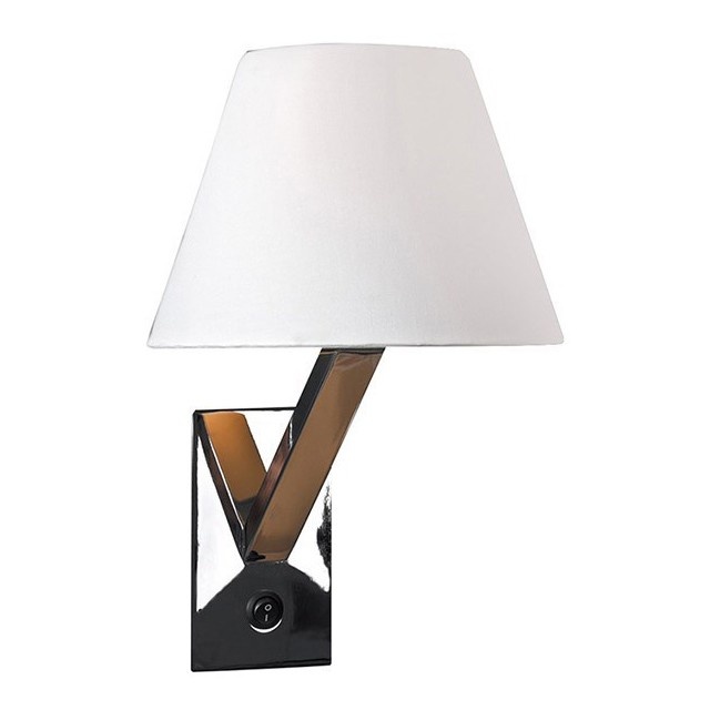 Aplica de perete moderna Orlando crom/ alb 5103W/WH MX