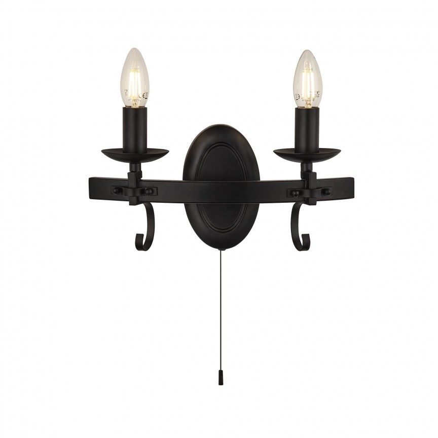 Aplica design rustic Cartwheel III 8902-2BK SRT