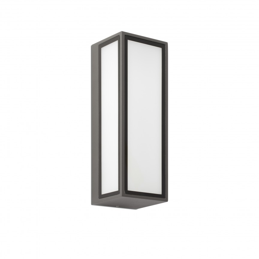 Aplica LED de exterior design modern IP65 PIVOT gri