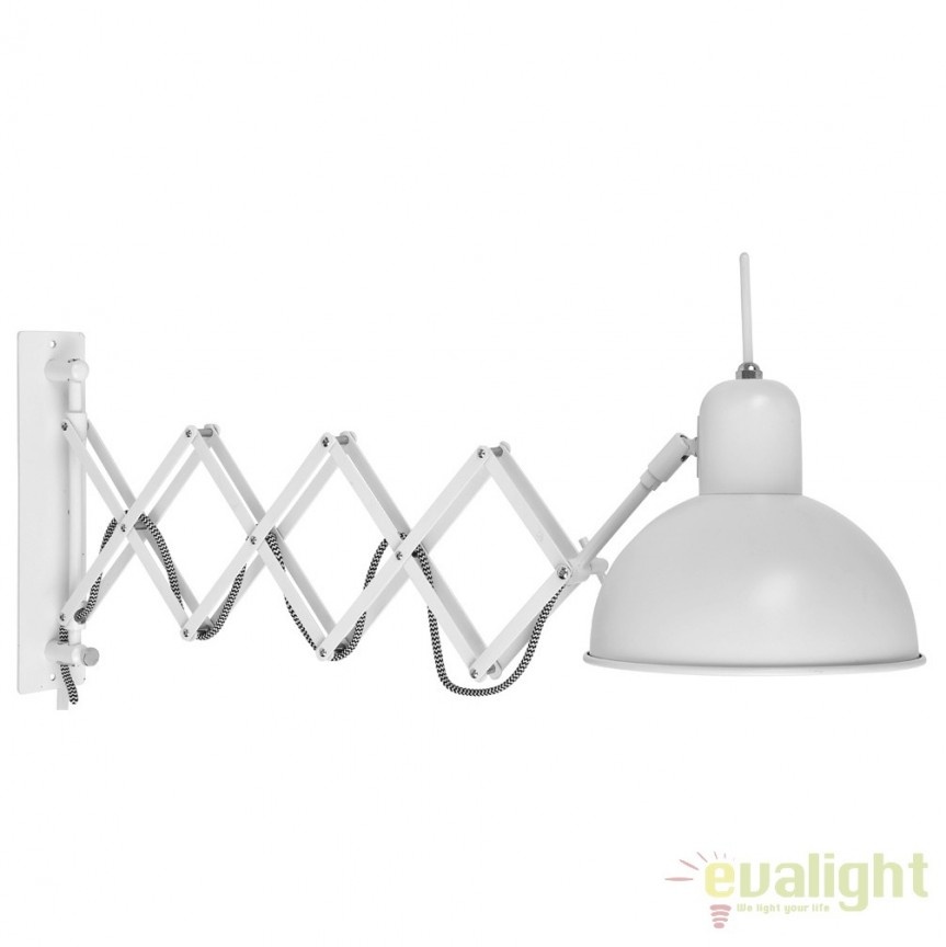 Aplica moderna cu brat extensibil ABERDEEN alb ABERDEEN/W/W