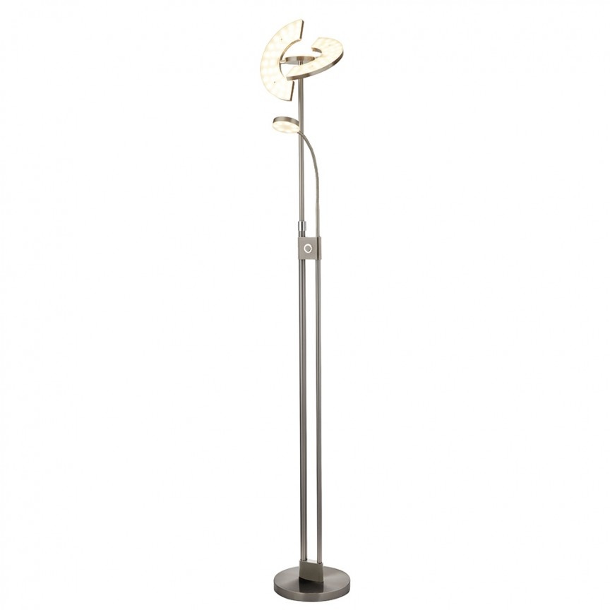 Lampadar LED, Lampa de podea design modern Gio, nickel satinat EU1024SNCC SRT