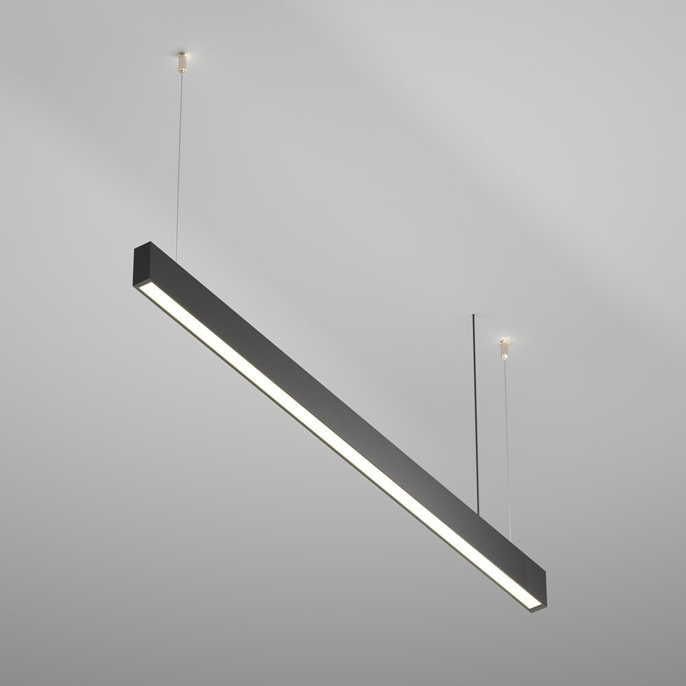 Lustra LED ajustabila design liniar tehnic BASIS negru