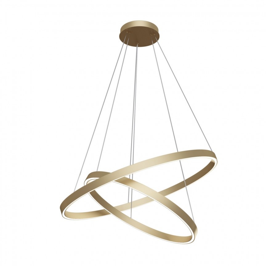 Lustra suspendata LED design tehnic Rim alama MYMOD058PL-L74BS4K