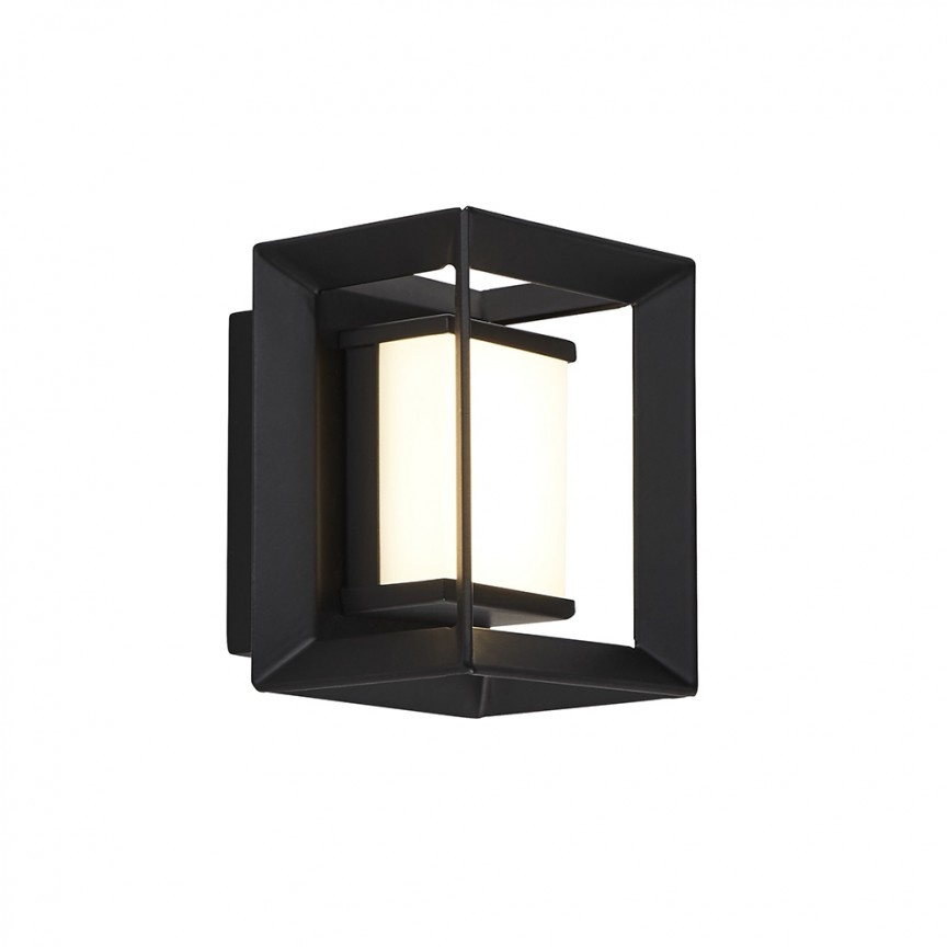 Mini Aplica LED de perete baie IP44 Chaplin 74303-1BK SRT