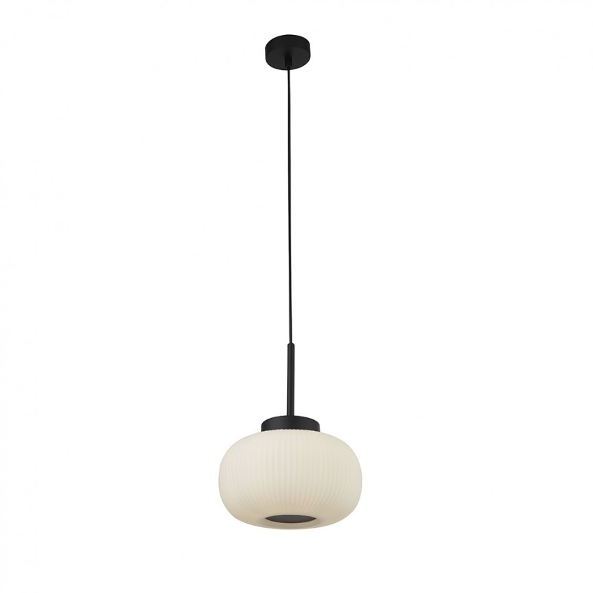 Pendul sticla deco stil modern LUMINA 10272-1BK SRT