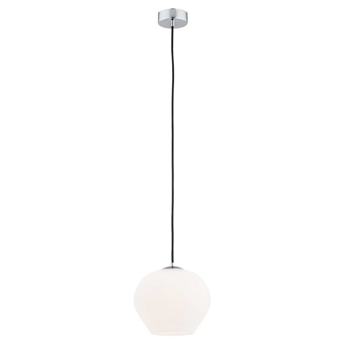 Pendul sticla design decorativ KALIMERA 20cm alb opal