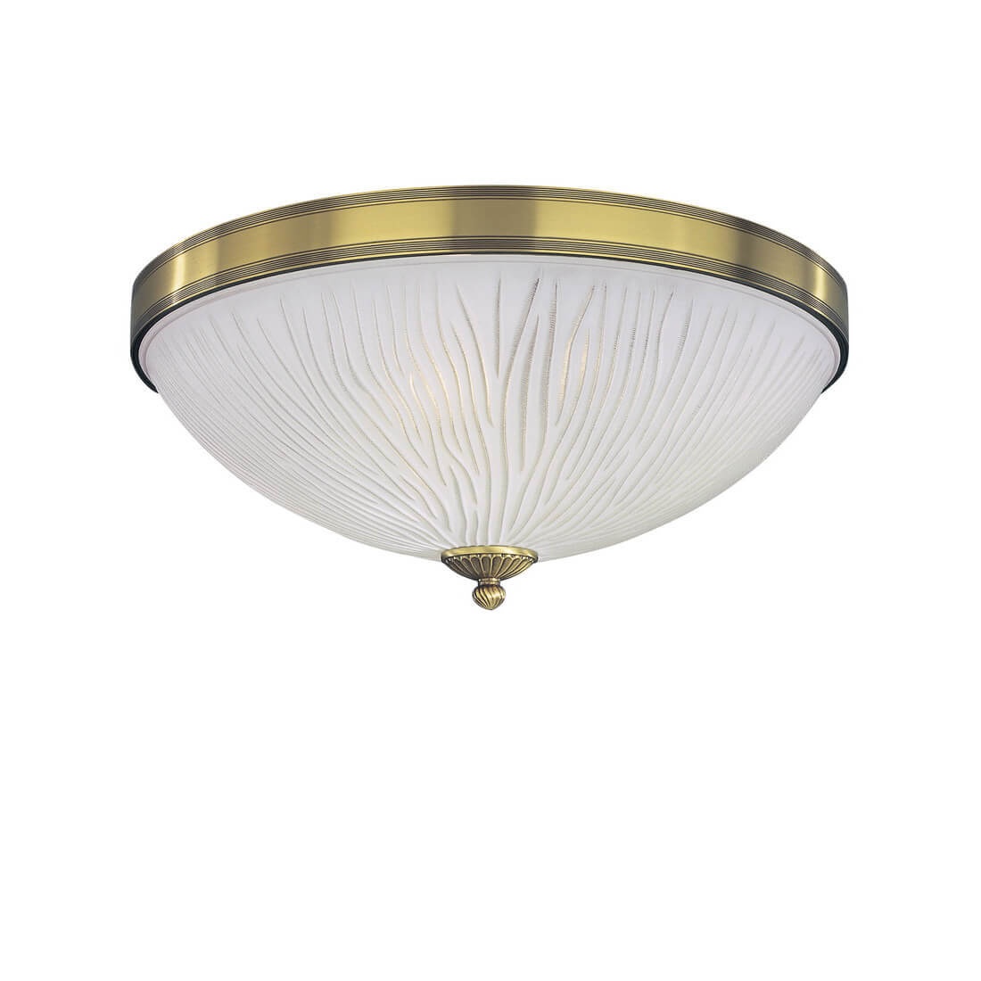 Plafoniera clasica design italian din alama, sticla 5650 RA-PL. 5650/2