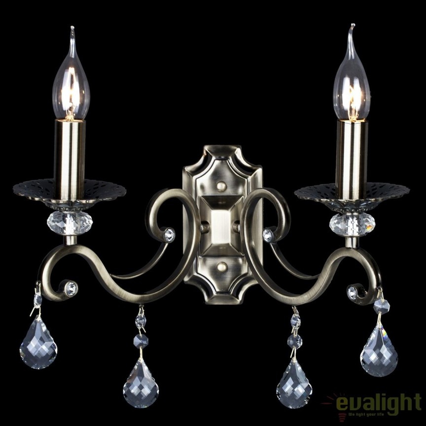 Aplica de perete eleganta design clasic Grace 2 bronz MYRC247-WL-02-R