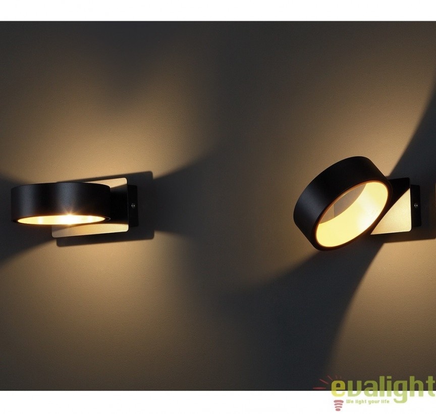Aplica de perete LED, negru/auriu Tokyo I W0167 MX