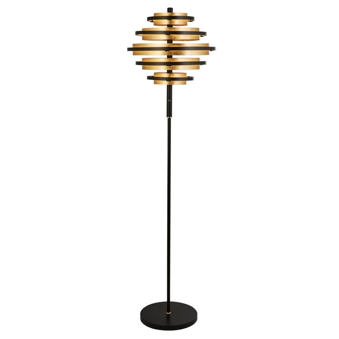 Lampadar LED, Lampa de podea moderna Hive Black/gold EU6359BG SRT