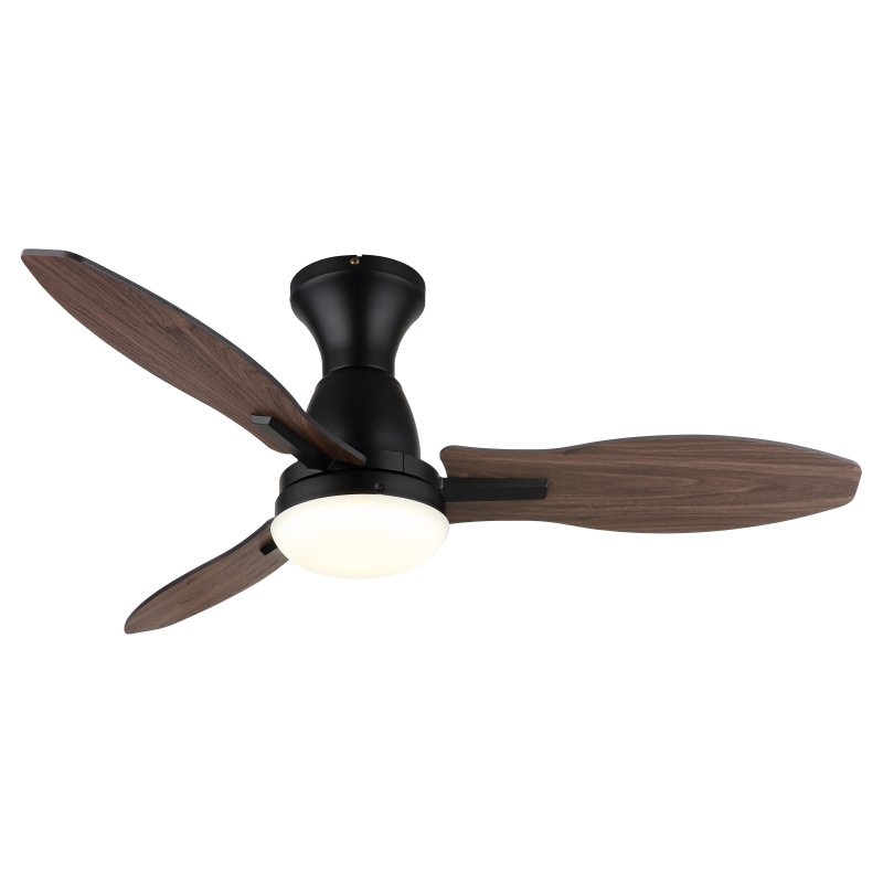 Lustra LED cu ventilator si telecomanda GALE negru 03671B GL