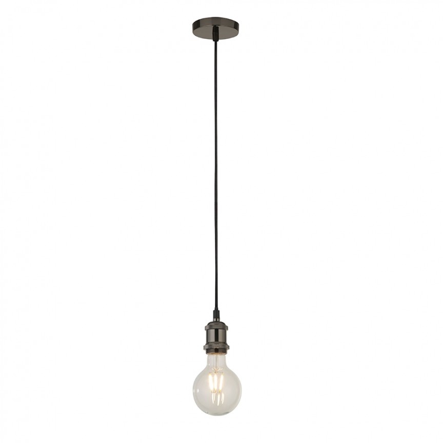 Pendul design modern minimalist SUSPENSION crom negru 7461BC SRT