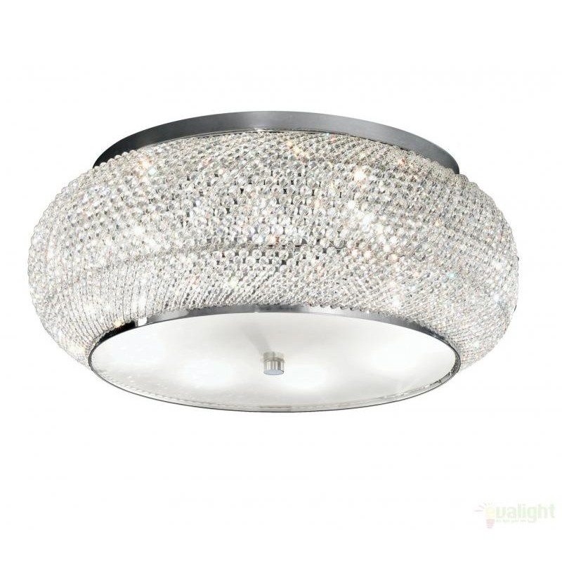 Plafonier modern diametru 55cm, Pasha PL10 Cromo 100746