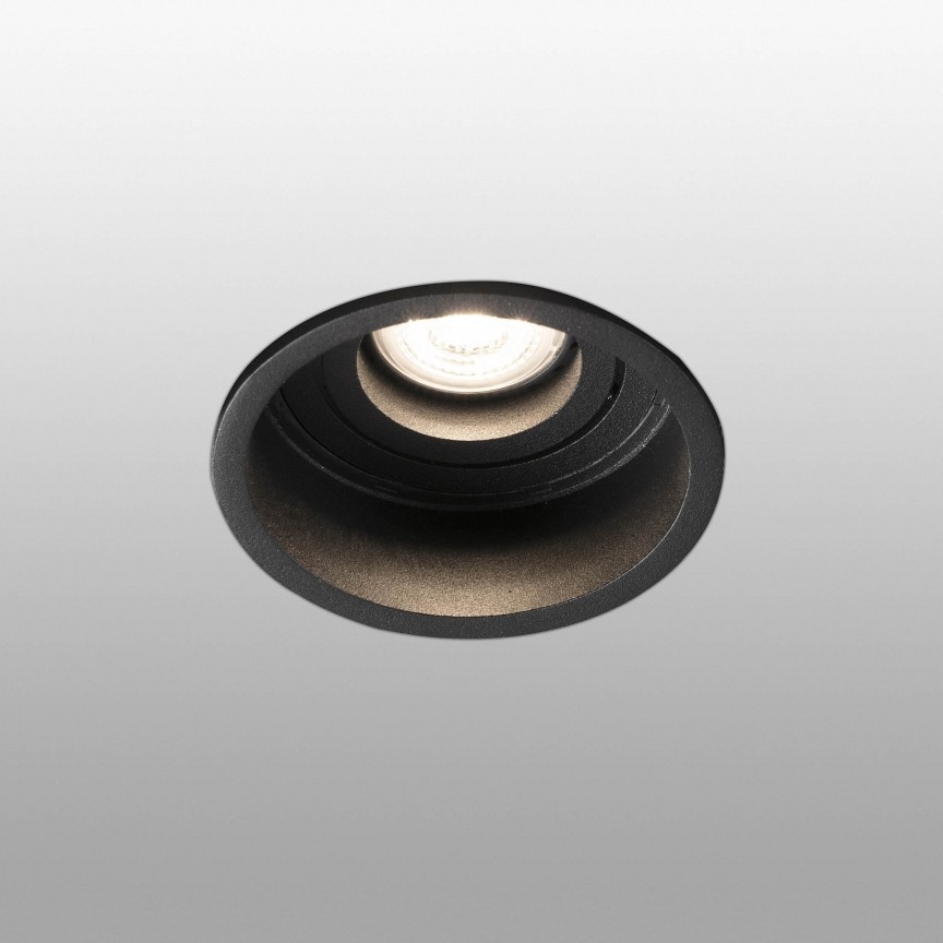 Rama Spot incastrabil tavan fals IP44 HYDE Black orientable round 40119