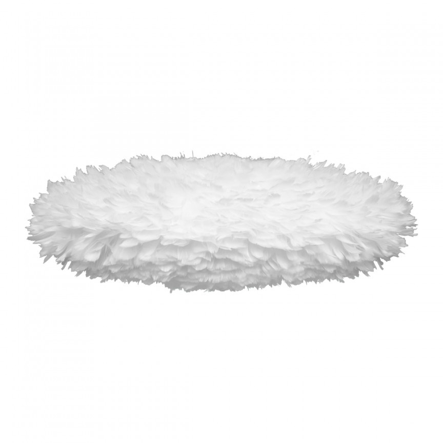 Abajur modern oval, cu pene de gasca Eos Esther medium alb 2347 VTC