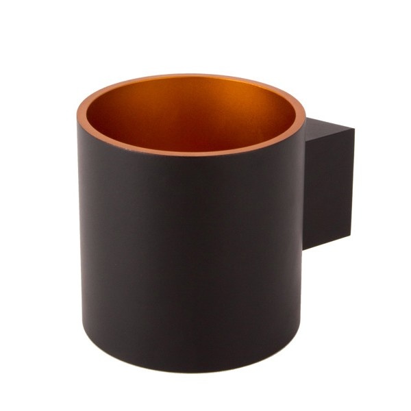 Aplica de perete design modern Lucid Round negru 1507-BG