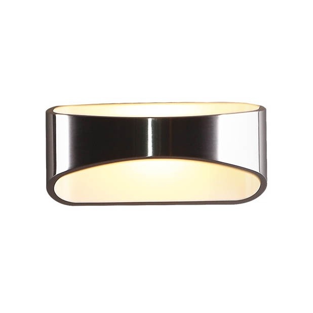 Aplica de perete LED Hugo alb/ argintiu W0053 MX