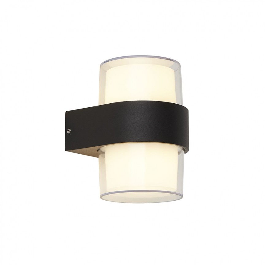 Aplica LED moderna pentru iluminat exterior ambiental Outdoor 25123-2BK SRT
